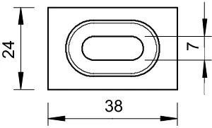 OBO 6017037 Mounting clamp for separation plate for cable support system