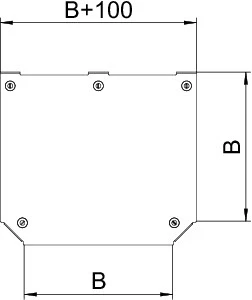 OBO 7138796 Tee cover for cable support system