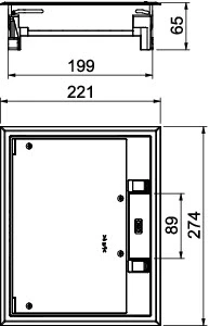 OBO 7405321 Device installation insert for subfloor installation