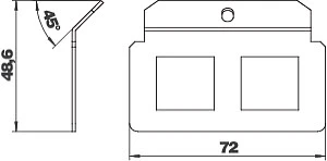 OBO 7407817 Device cup/device carrier for subfloor system