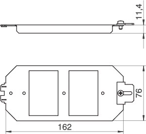 OBO 7407836 Device cup/device carrier for subfloor system