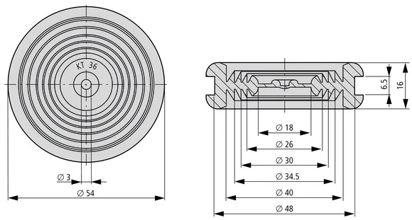 Eaton 033896 Cable entry sleeve