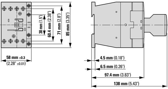 Eaton 109812 Power contactor, AC switching