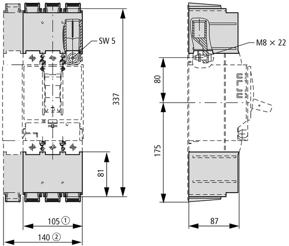 Eaton 260038 Phase separator for power circuit breaker