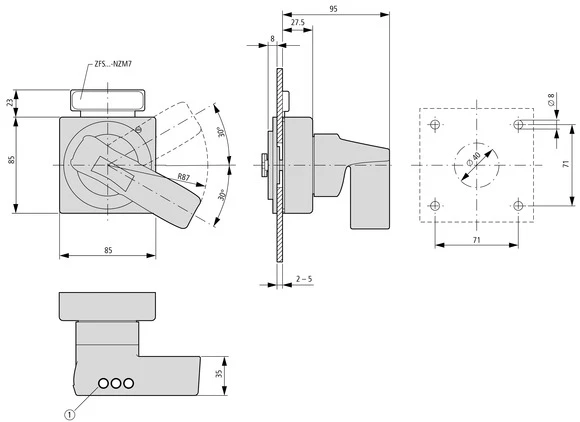 Eaton 100669 Handle for power circuit breaker