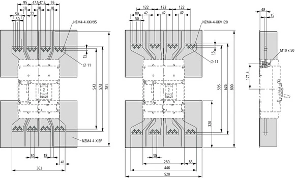Eaton 281592 Aansluitvlag/Fasespreider
