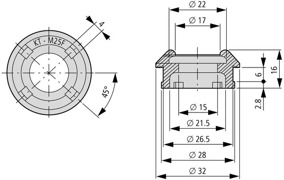 Eaton 224556 Cable entry sleeve