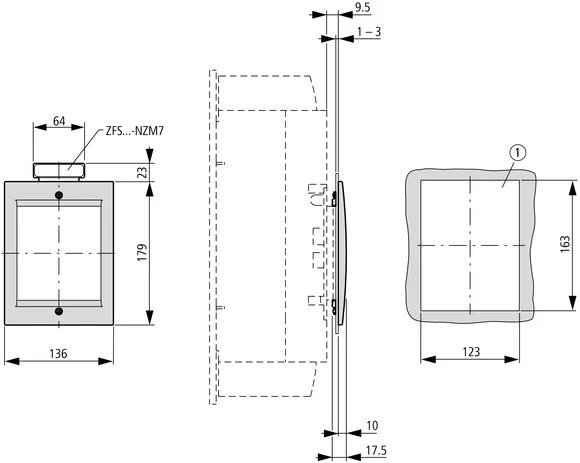 Eaton 115277 Cover for distribution board