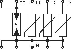 Eaton 158332 Gecombineerde afleider voor energietechniek