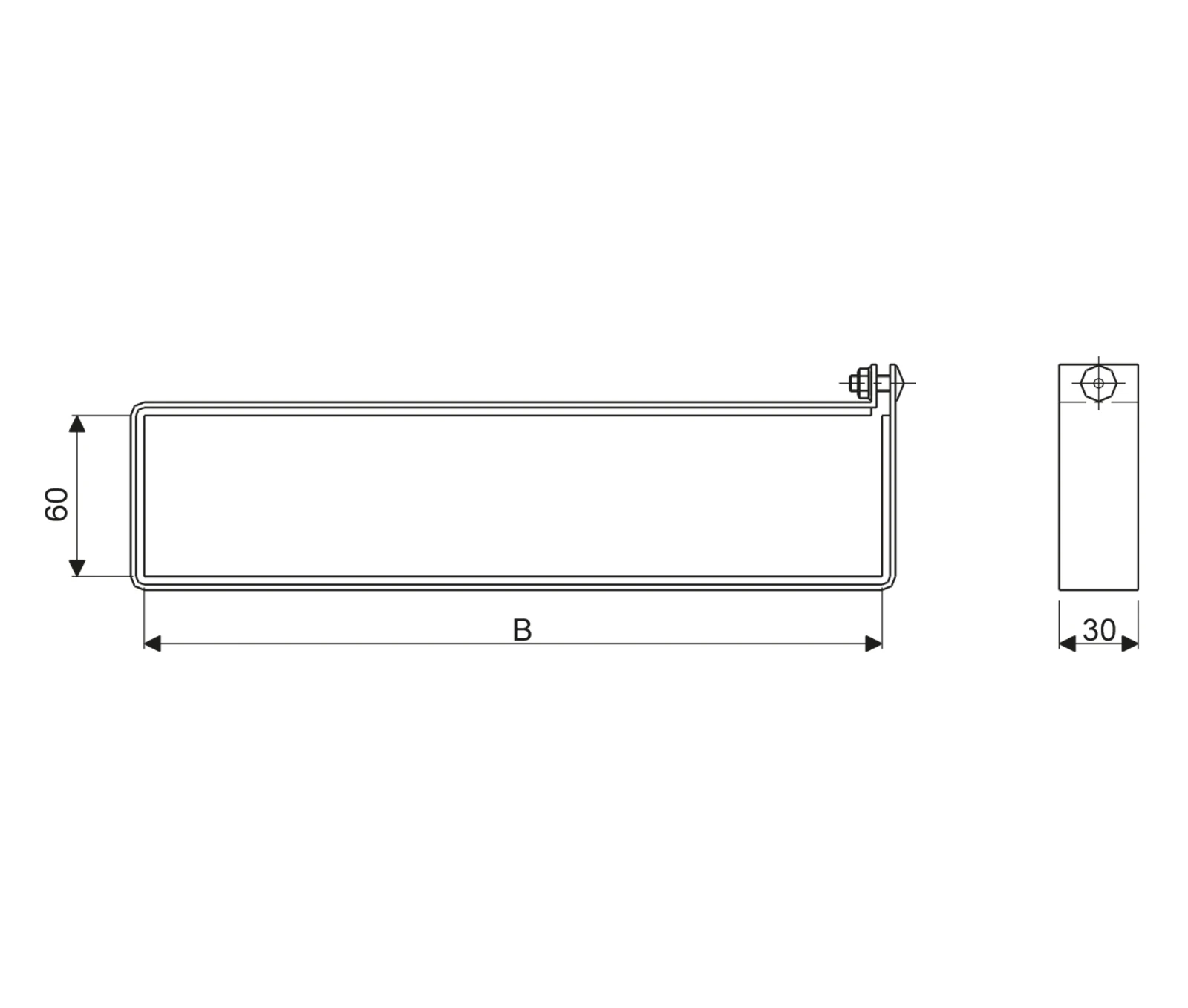 Gouda 51062144 Cover clamp for cable support system
