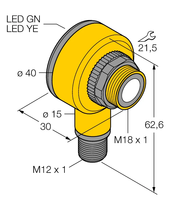 Banner 3038509 Ultrasonic single beam reflex light curtain