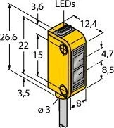 Banner 3072134 Through beam photoelectric sensor