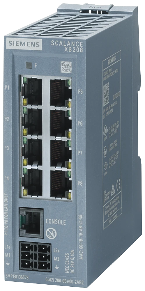 Siemens 6GK52080BA002AB2 Netwerkswitch